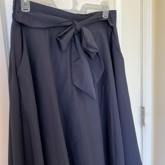 NWT, 3XL Afibi Womens Vintage High Waist A-Line Flared Midi Skirt with Pockets. - Picture 5 of 14